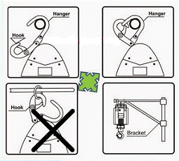Khóa móc treo an toàn của tời điện
